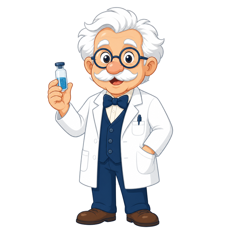 Professor Peptide mascot